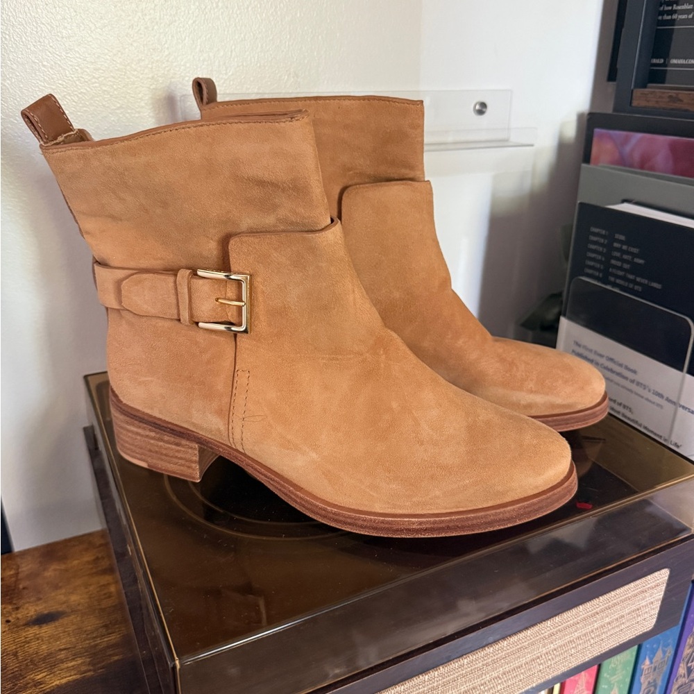 Tan Suede Ankle Boots
